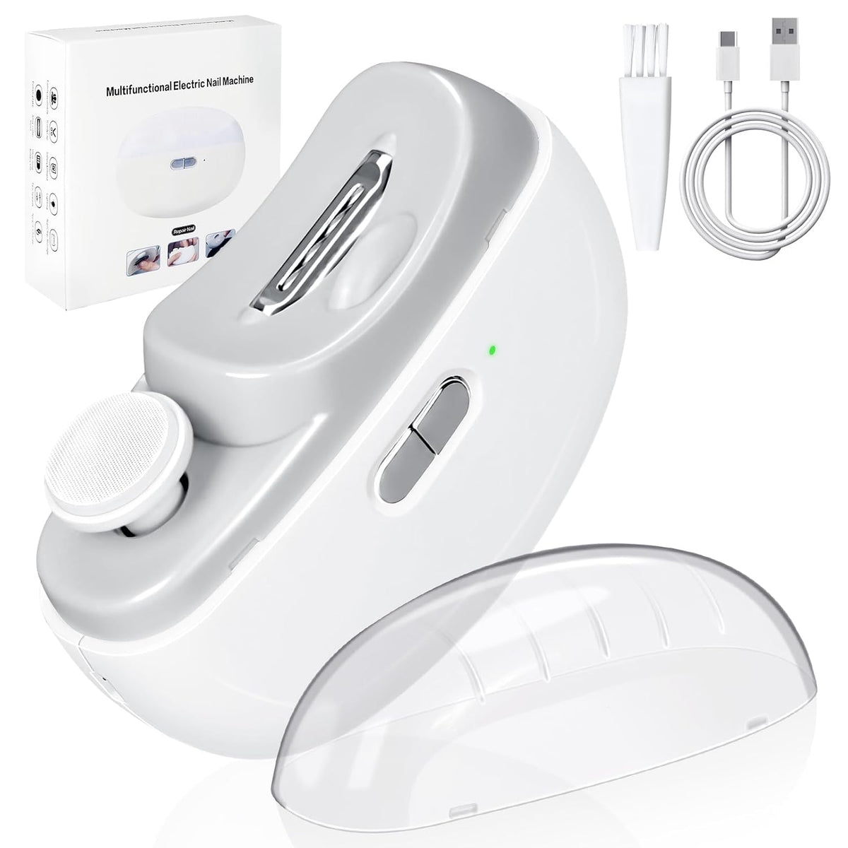 Electric Nail Clipper – Automatic Nail Trimmer, Grinder & Polisher with LED Light