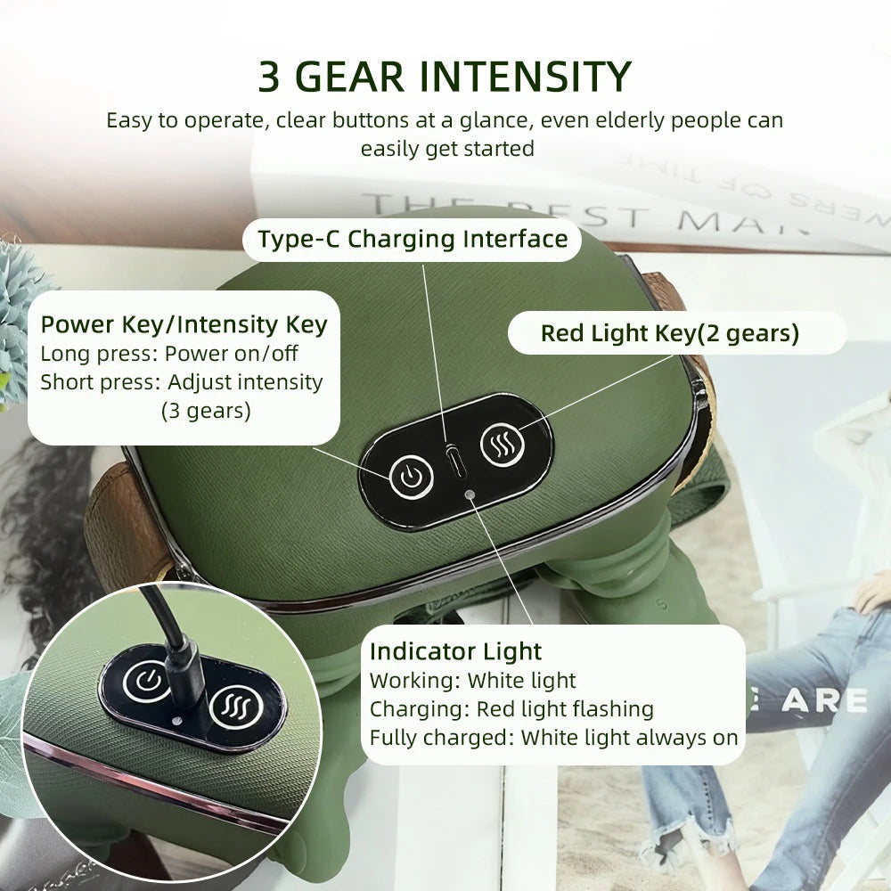 4D Wireless Neck and Shoulder Massager - usage