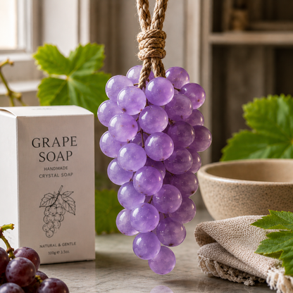 Grape Handmade Crystal Soap – Natural Fruity Scented Soap