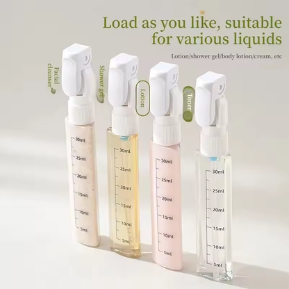 Leak-Proof 4-in-1 Travel Dispenser compartments