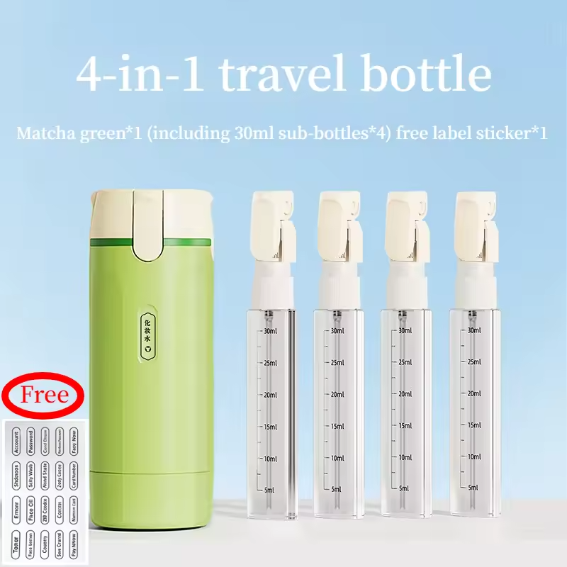 Leak-Proof 4-in-1 Travel Dispenser size reference