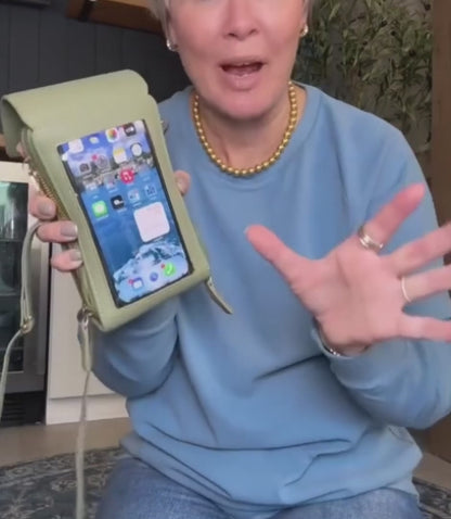 QuickView Touch-Screen Crossbody Phone Bag