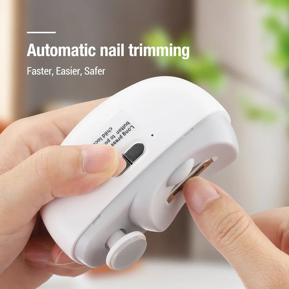 Electric Nail Clipper – Automatic Nail Trimmer, Grinder & Polisher with LED Light