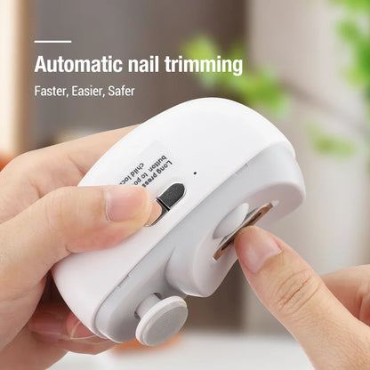 Electric Nail Clipper – Automatic Nail Trimmer, Grinder & Polisher with LED Light